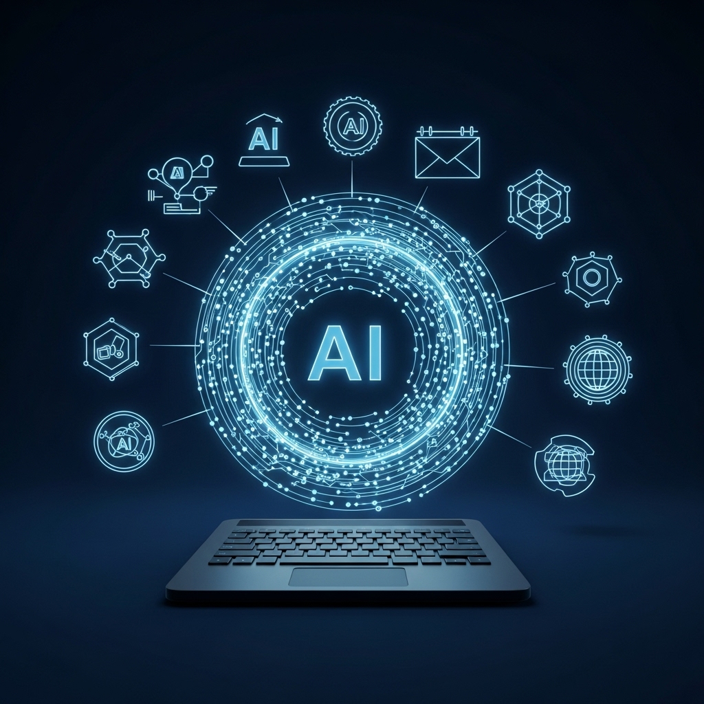 we integrate cutting-edge artificial intelligence that transforms how you work, decide, and grow. We don't just implement AI - we embed intelligence into your business DNA.